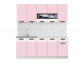 Готовый кухонный комплект РИО 2,0 м Розовый